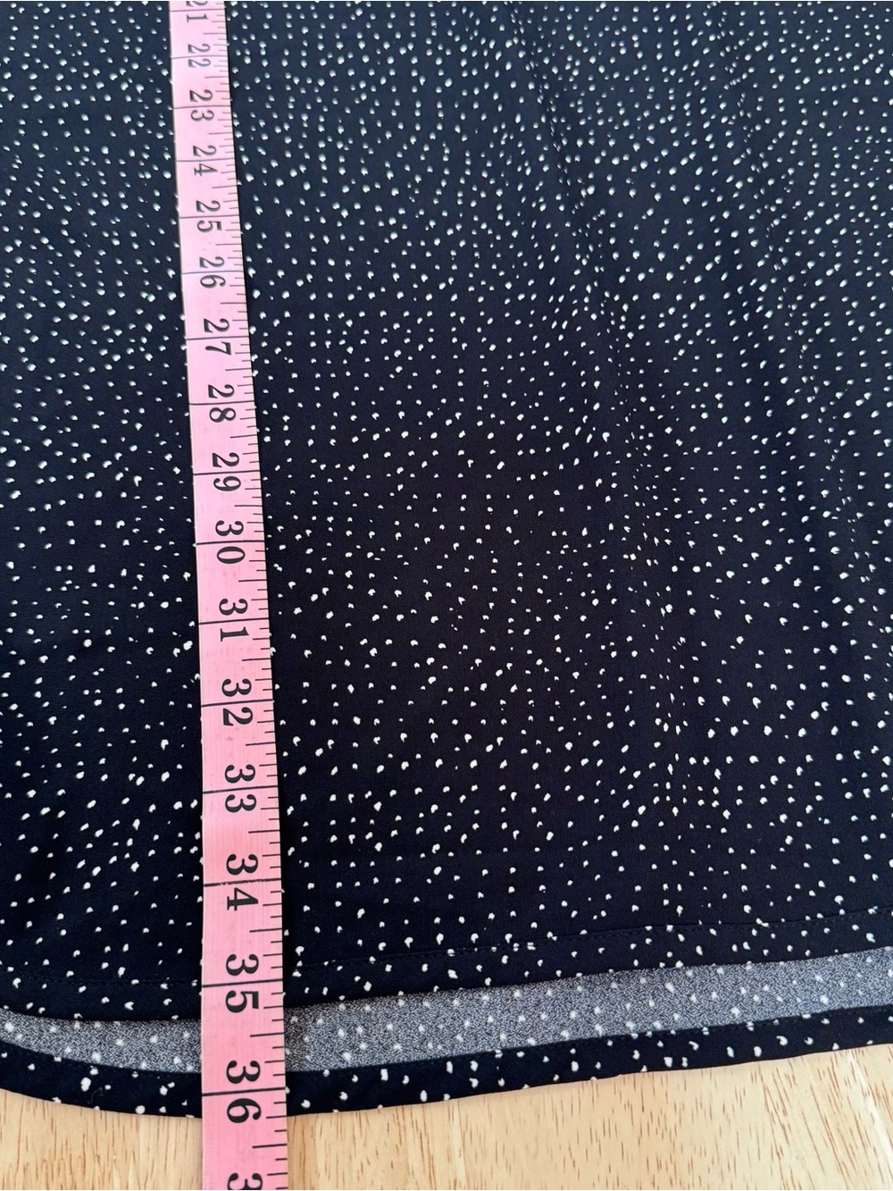 Lila Rose Black Micro Polka Dot Roll-Tab Sleeve Tunic Shirtdress‎ Size M - Picture 9 of 9